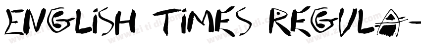 English Times Regula字体转换